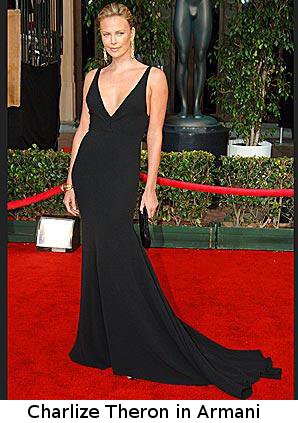 Charlize Theron in Armani